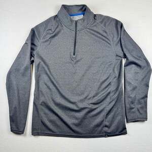 prAna Breathe Quarter-Zip Pullover Men's XL Charcoal Gray Workout Top